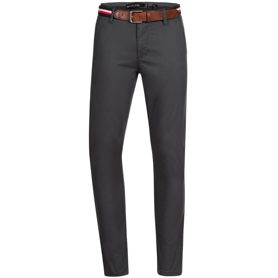 INDICODE JEANS INDICODE JEANS Chino Cherry donkergrijs -