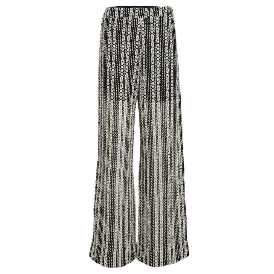 Minus minus Broek Nila lichtbeige / zwart -