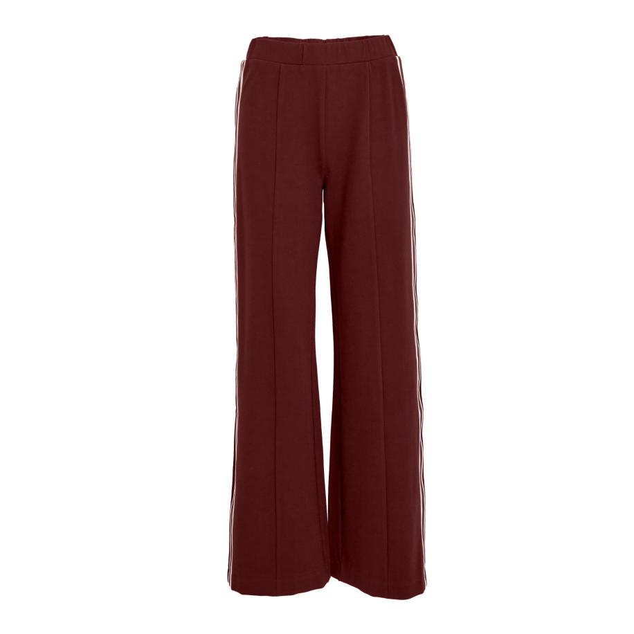 Minus minus Broek Marabella donkerblauw / bordeaux / wit -