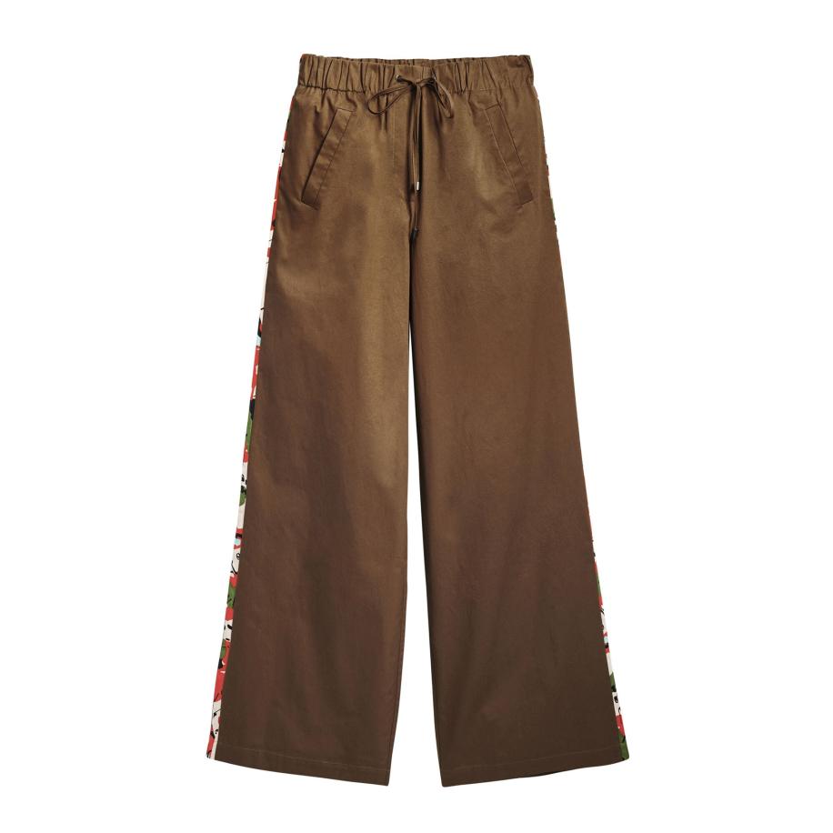 Desigual Desigual Broek bruin / groen / rood / wit -