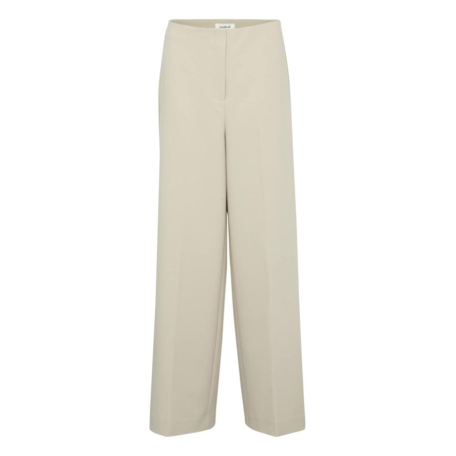 Soaked in Luxury SOAKED IN LUXURY Bandplooibroek Corinne lichtbeige -