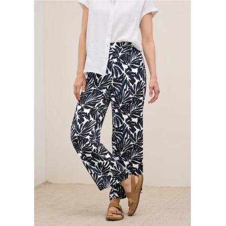 CECIL Broek van crêpe met patroon