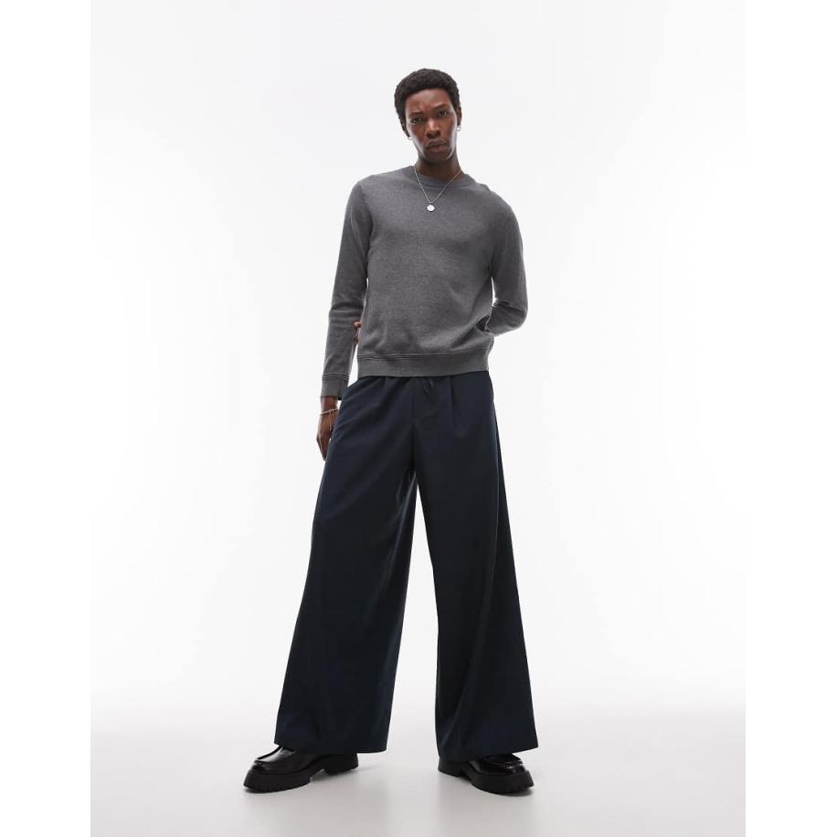 Topman Broek met elastische taille in ruitjesprint-Veelkleurig Multicolor