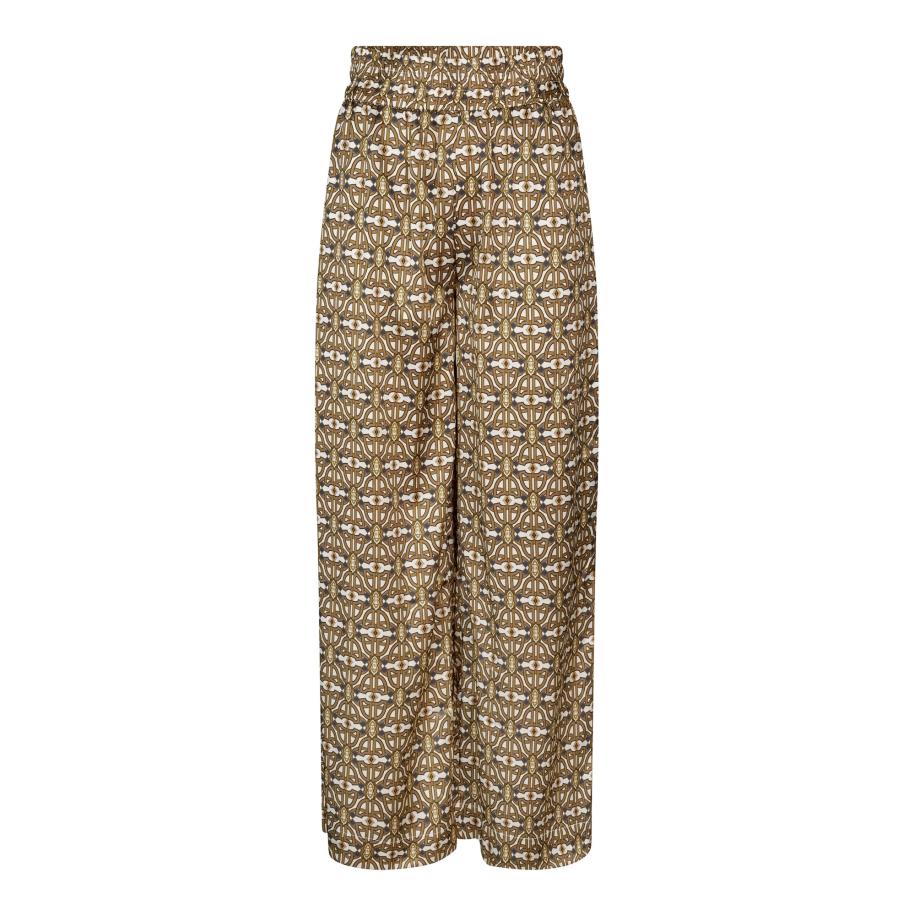 Dea Kudibal Dea Kudibal Broek Margodea ecru / lichtbruin / goud / grafiet -