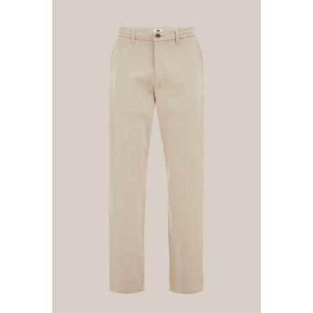 Fundamentals heren regular fit chino van jog kwaliteit - Slim Fit - Beige - Maat: 34/32