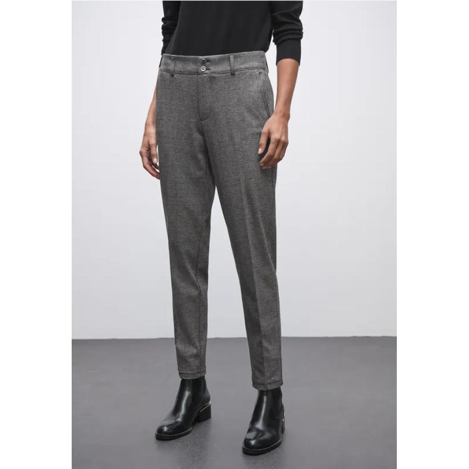 Street One Casual jacquard chino Zwart