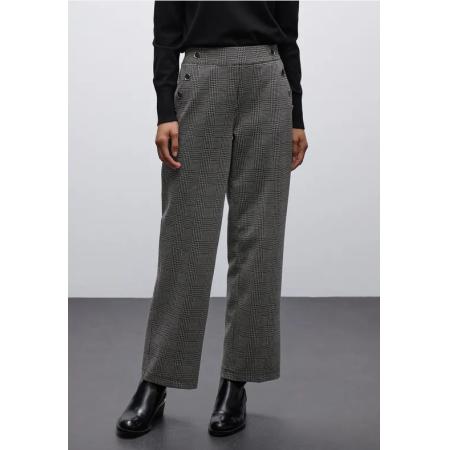 Street One Geruite straight legs broek