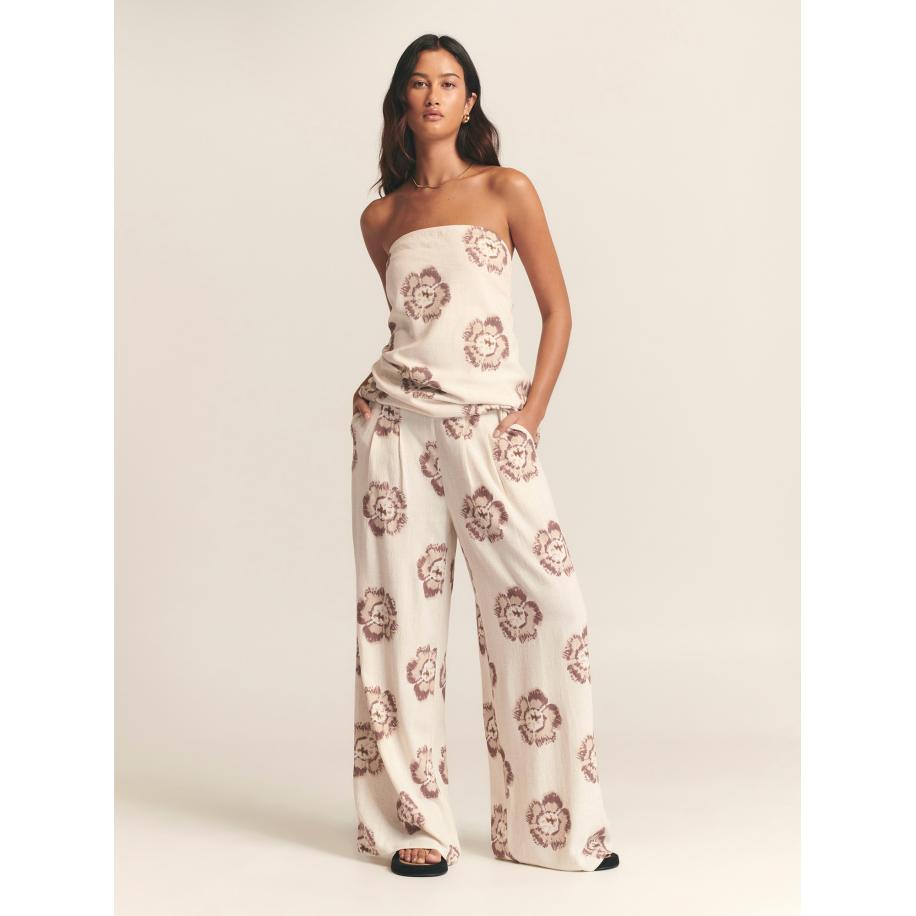 St MRLO Broek SEB beige gemêleerd Bruin