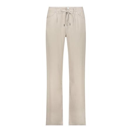 Monari monari Bandplooibroek kaki