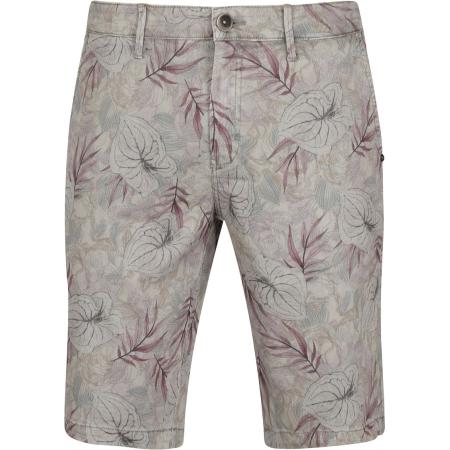 No Excess Short Garment Dyed Print Grijs