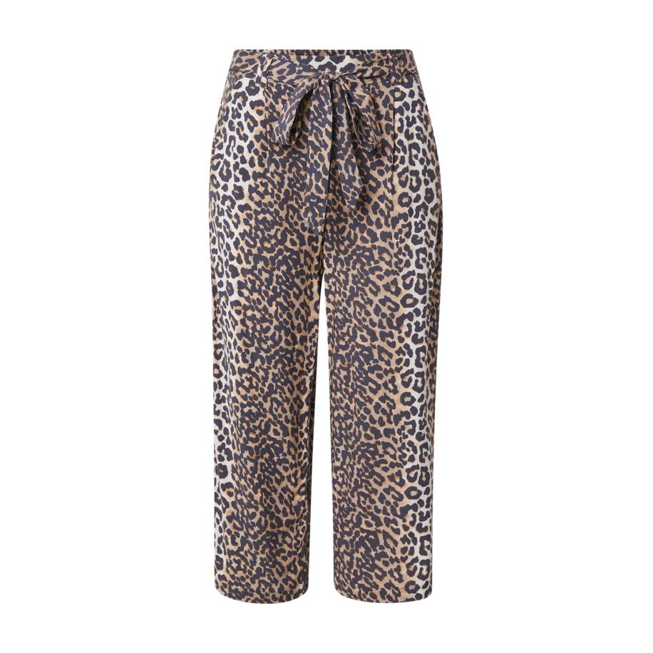 Only ONLY Bandplooibroek ONLNOVA beige / bruin / zwart -