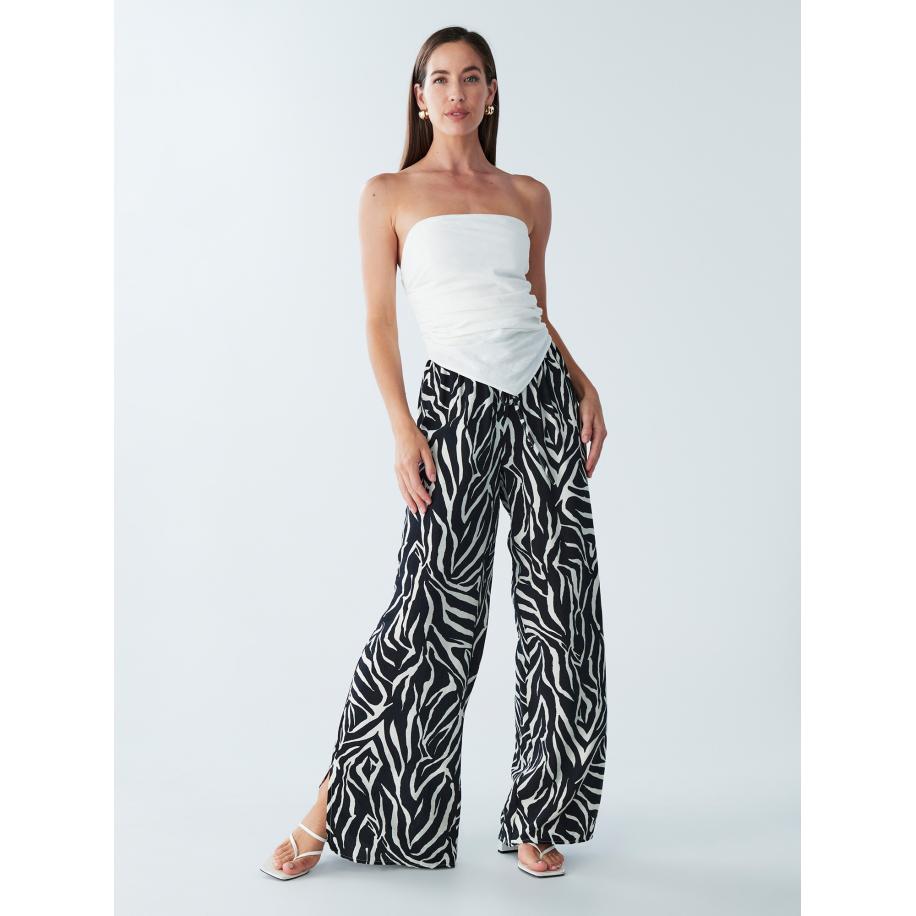 BWLDR BWLDR Broek Barcelona zwart / wit -