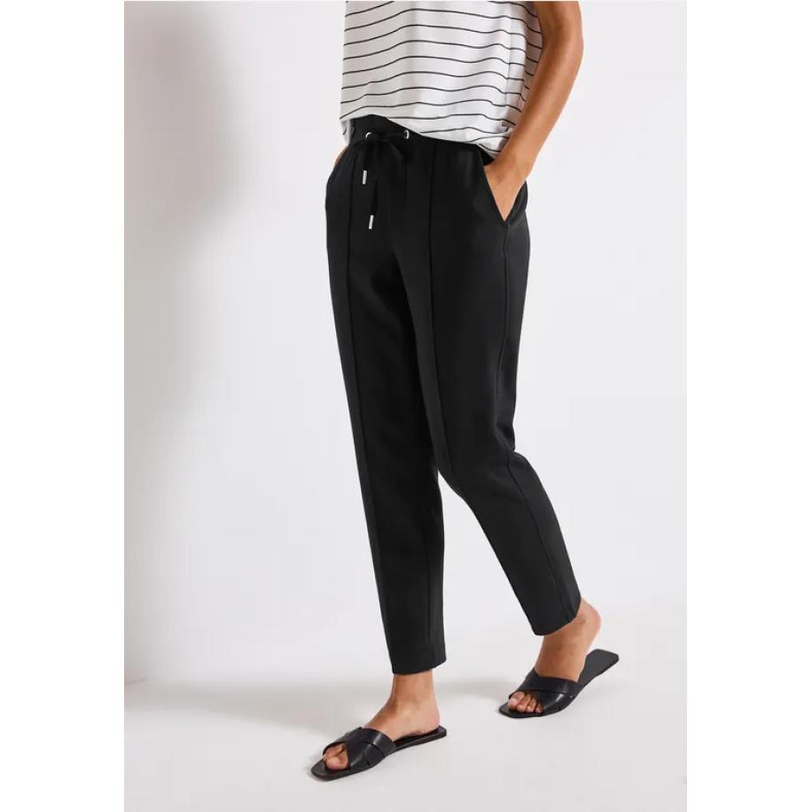 Street One Loose Fit scubabroek Zwart