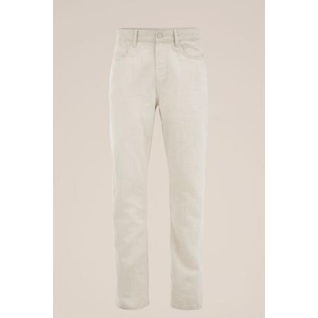 WE Fashion Heren jeans - Slim Fit - Gebroken wit - Katoen - Maat: 29/32