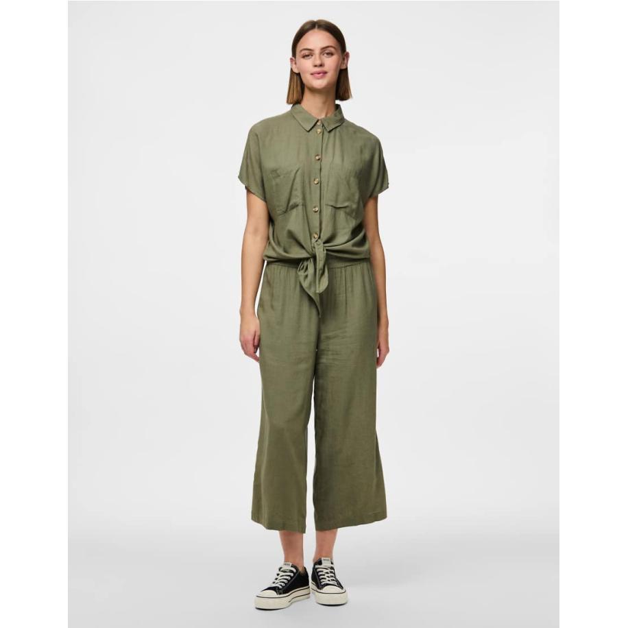 Pieces Culottes in diep groen Groen