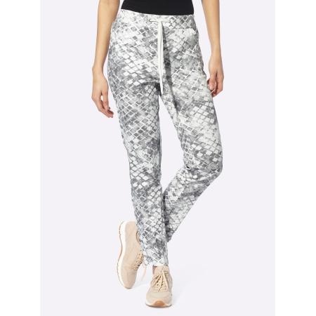 heine heine Broek lichtgrijs / wit