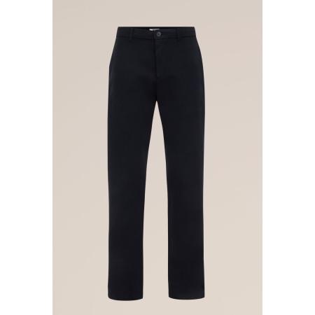 Fundamentals heren regular fit chino van jog kwaliteit - Slim Fit - Donkerblauw - Maat: 33/36