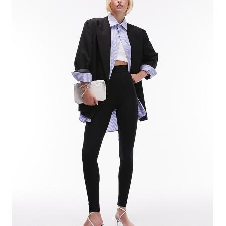 Topshop Tall Leggings met hoge taille in zwart