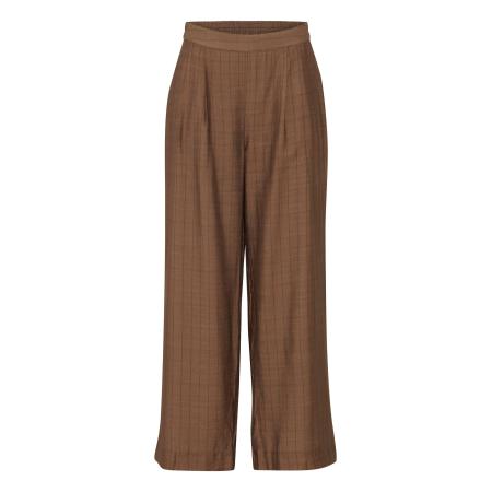 Fransa Fransa Bandplooibroek Ariana bruin gemêleerd / zwart