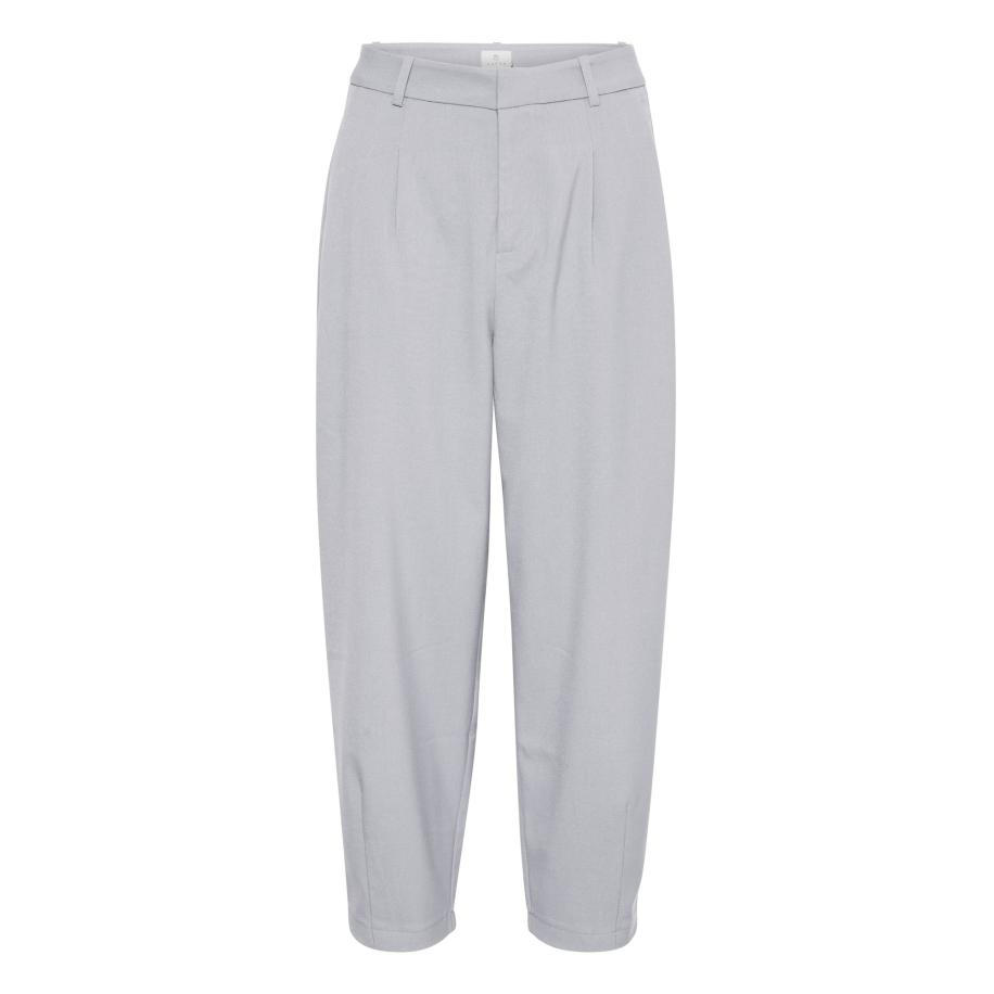 Kaffe Kaffe Bandplooibroek Merle grijs -