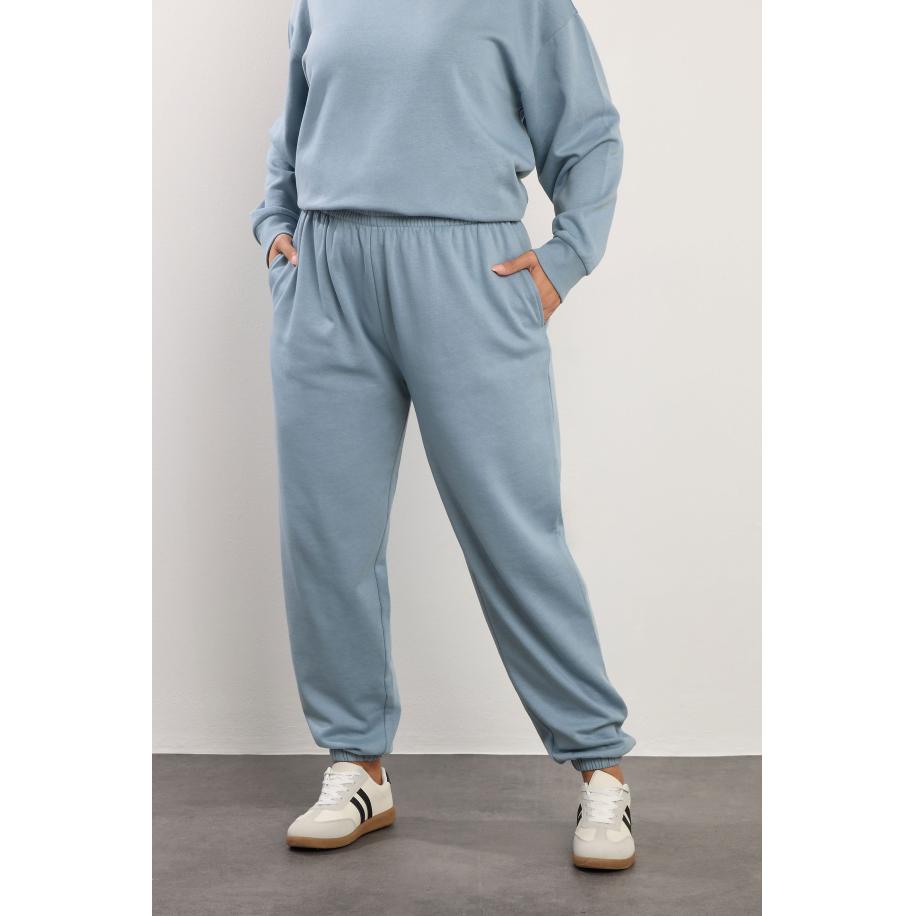 Yours Donkerblauwe Joggingbroek Met Omslag Size 66-68 Blauw