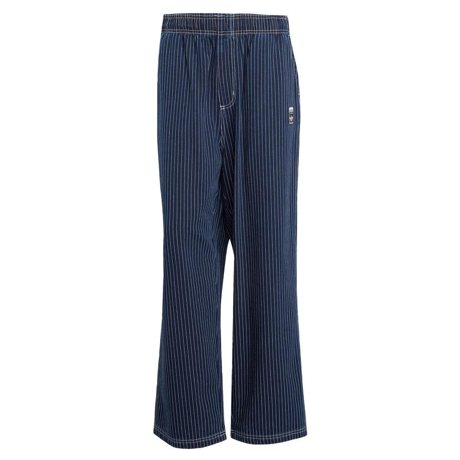 Adidas ADIDAS ORIGINALS Broek Wabash Loose blauw gemêleerd / wit -