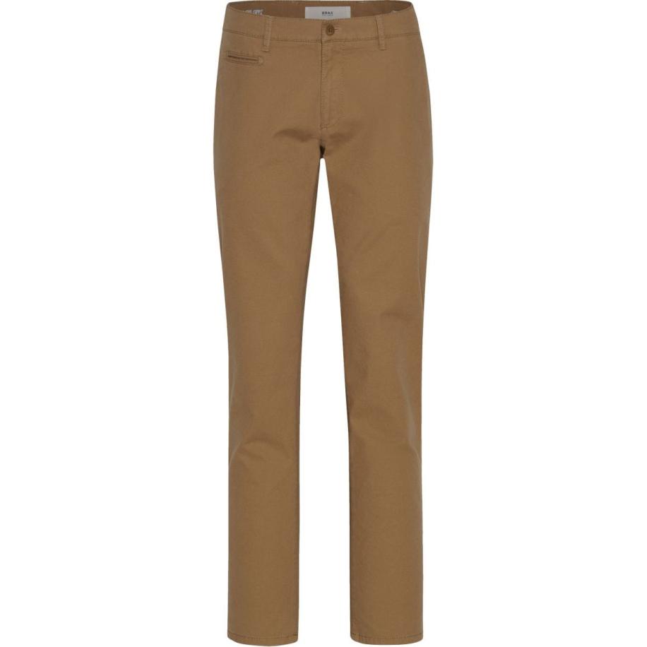 Brax Fabio In Chino kameel, Effen Bruin