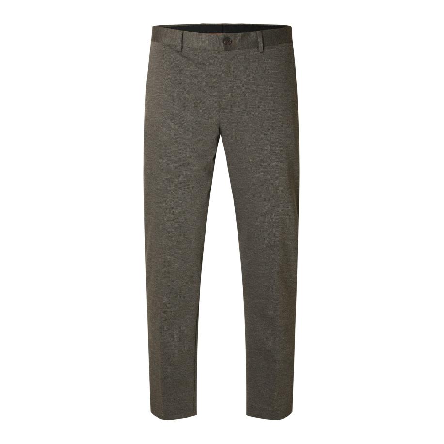 Selected SELECTED Chino SLHAITOR donkerbruin -