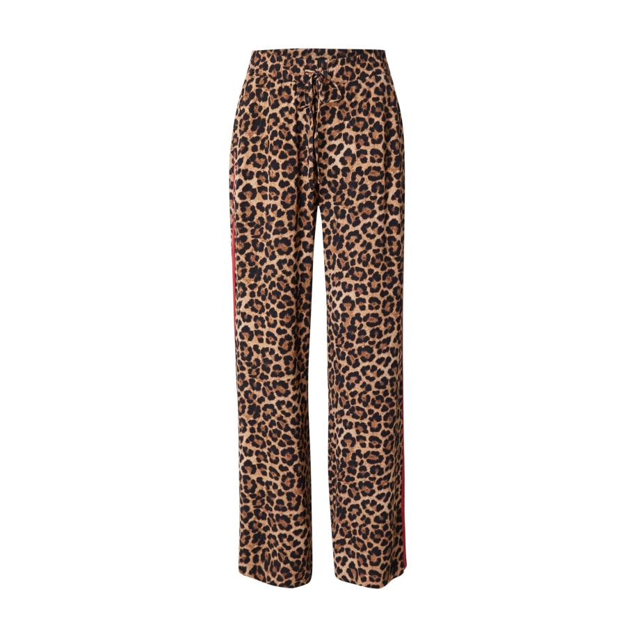 MAC MAC Broek CHIARA lichtbeige / bruin / rood / zwart -