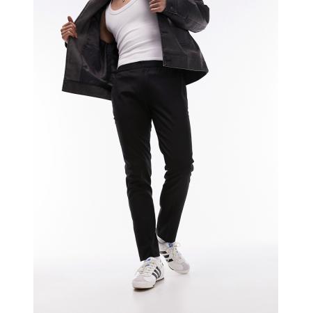 Topman - Joggingbroek met elastische taille in zwart