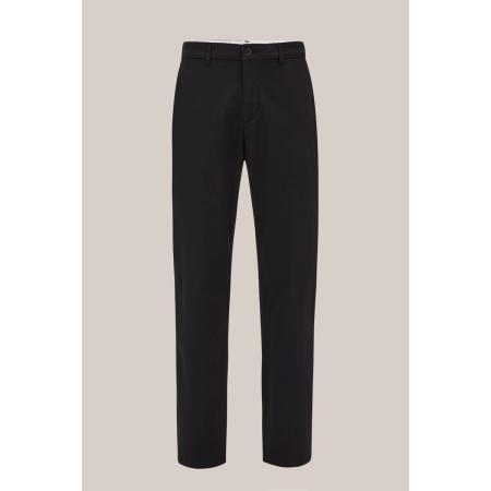 Van Gils heren regular fit chino - Regular fit - Zwart - Katoen - Maat: 36/32