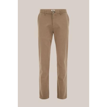 Fundamentals heren Slim fit chino van premium bi-stretch - Slim Fit - Lichtbruin - Katoen - Maat: 28/30