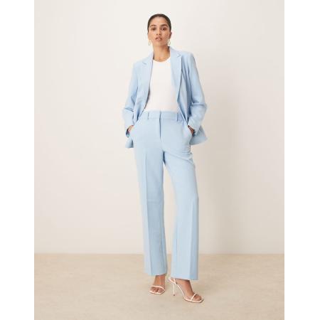 YAS Elegante broek met rechte pijpen in luchtblauw, deel van co-ord set