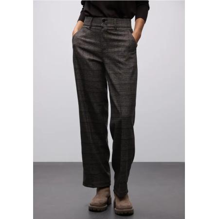 Street One Geruite straight legs broek -