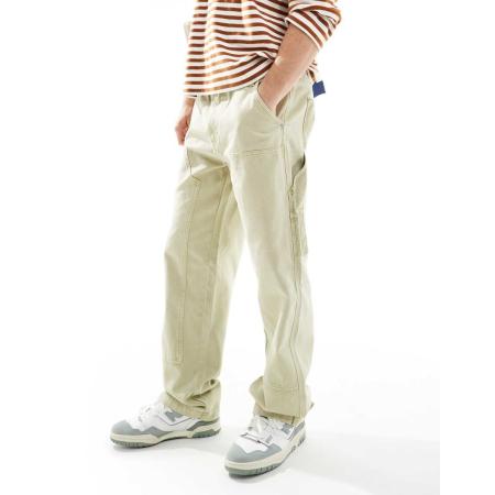Tommy Jeans - Timmermansbroek met corduroy in beige-Neutraal