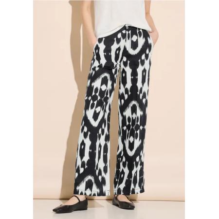 Street One Linnen broek met print