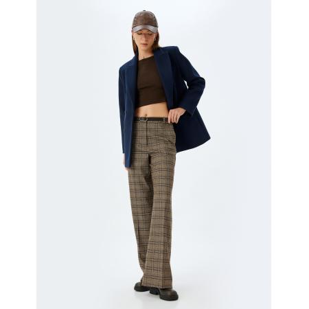 Koton Koton Pantalon navy / bruin / wit