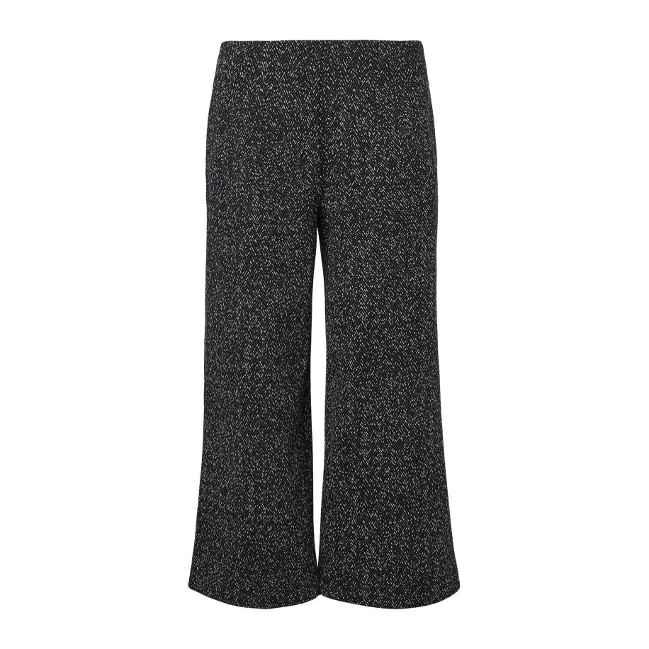 s.Oliver BLACK LABEL Broek zwart / wit Zwart