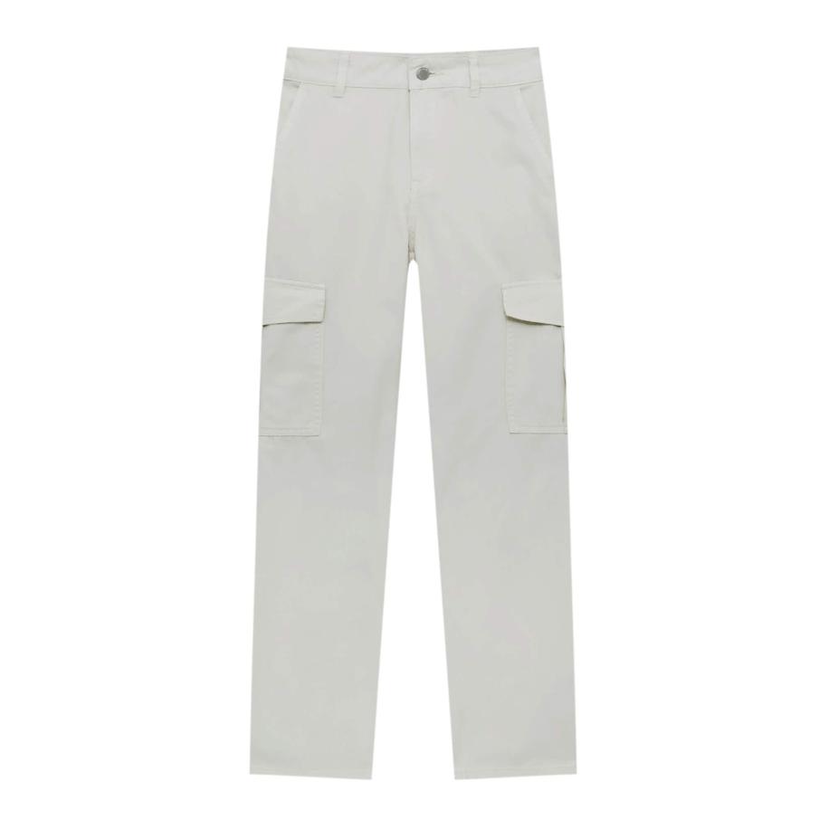 Pull&Bear Pull&Bear Cargobroek lichtgrijs -