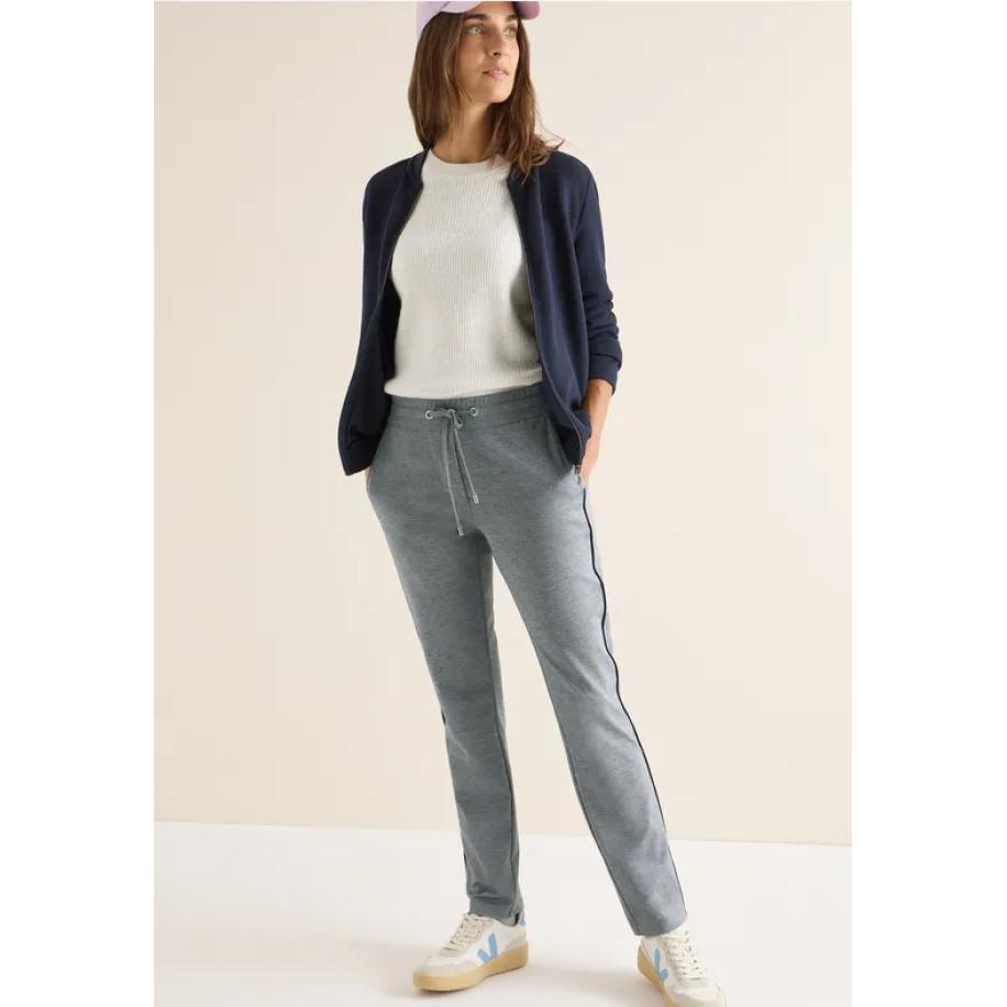 CECIL Broek met galonstrepen Blauw