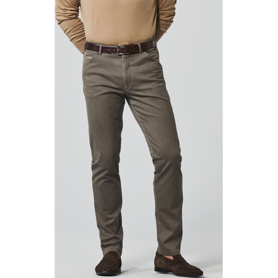 Meyer Chicago Broek kaki, Effen Bruin