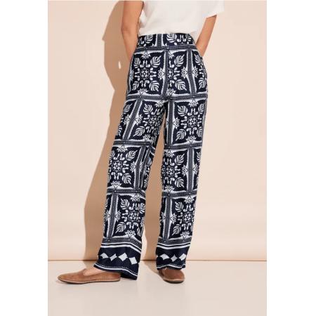 Street One Satijnen broek met print