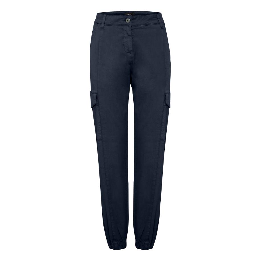 Oxmo Cargobroek blauw gemêleerd Blauw