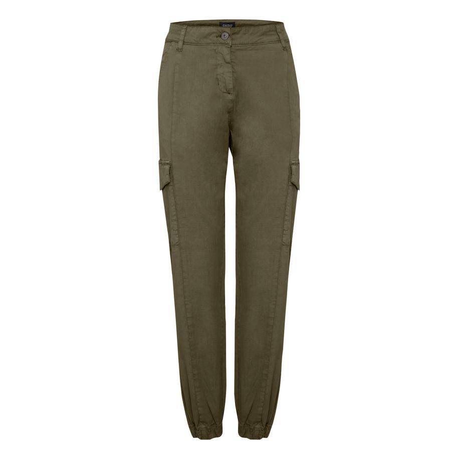 Oxmo Cargobroek olijfgroen / donkergroen Groen