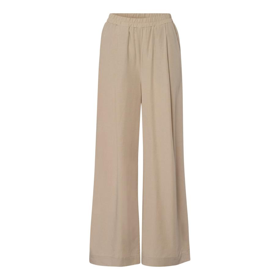 Les Lunes Les Lunes Broek GEORGIA beige gemêleerd -