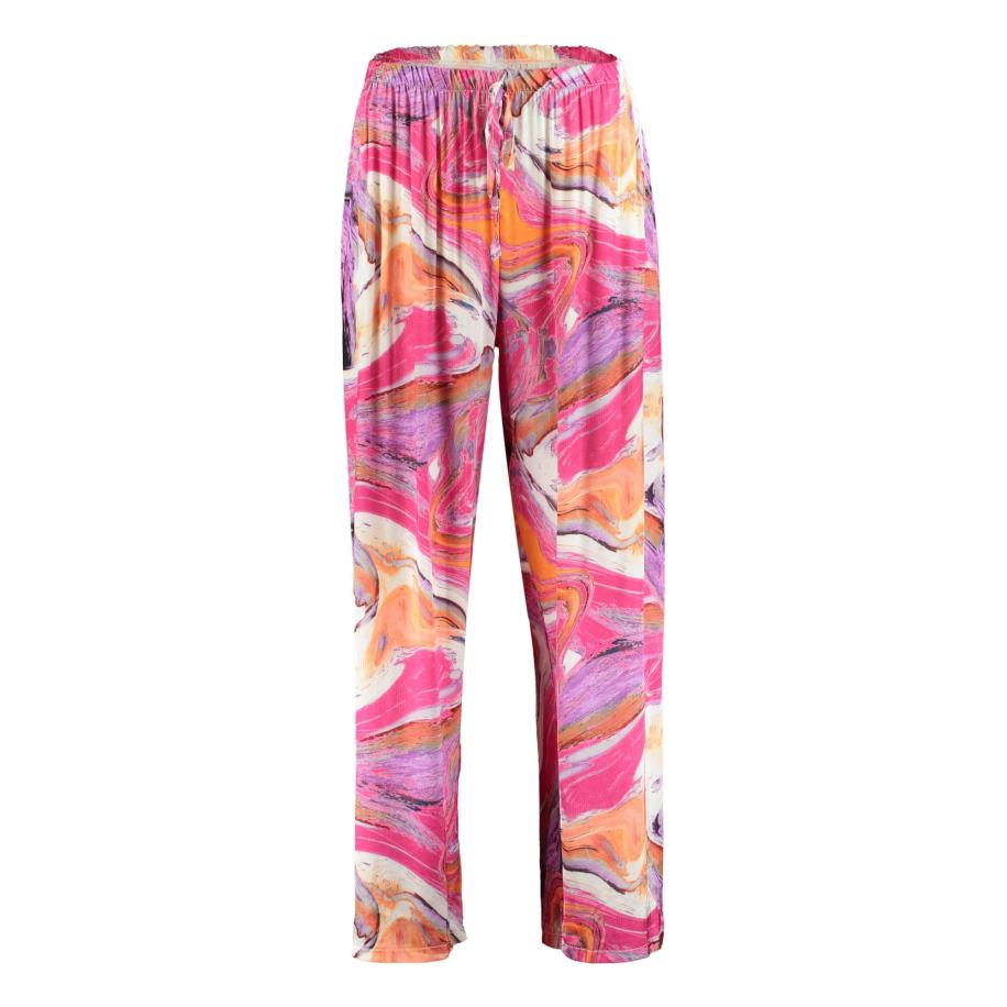 Hailys Hailys Broek Fa44jola olijfgroen / lavendel / oranje / pink -