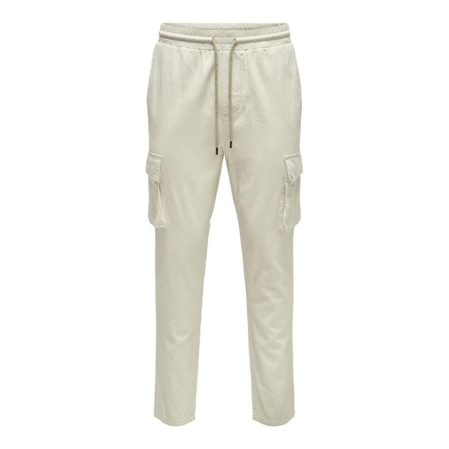 Only & Sons Only & Sons Cargobroek Linus lichtgrijs -