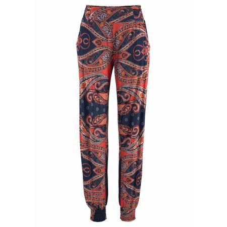 Lascana LASCANA Broek marine / oranje