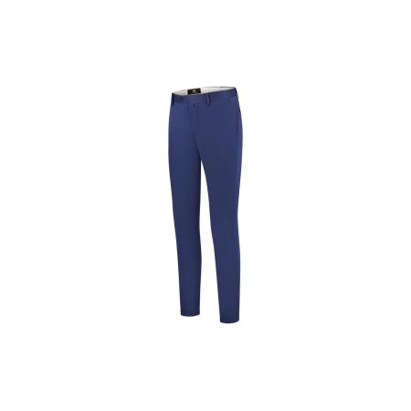 Circle of Gentlemen Napels flat front comfortable chinos met stretch donker blauw