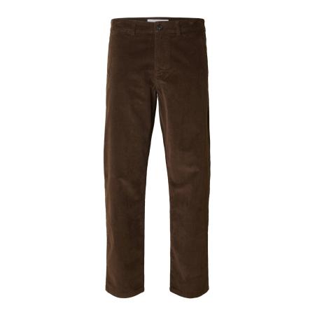 Selected SELECTED Chino SLHMILES donkerbruin